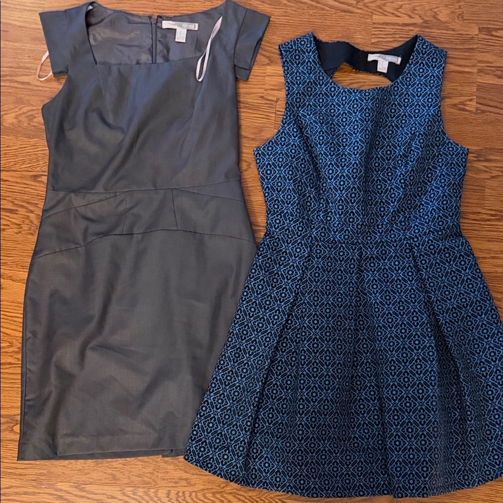 bundle Gray and Blue Women's Mini Dresses -/:;(